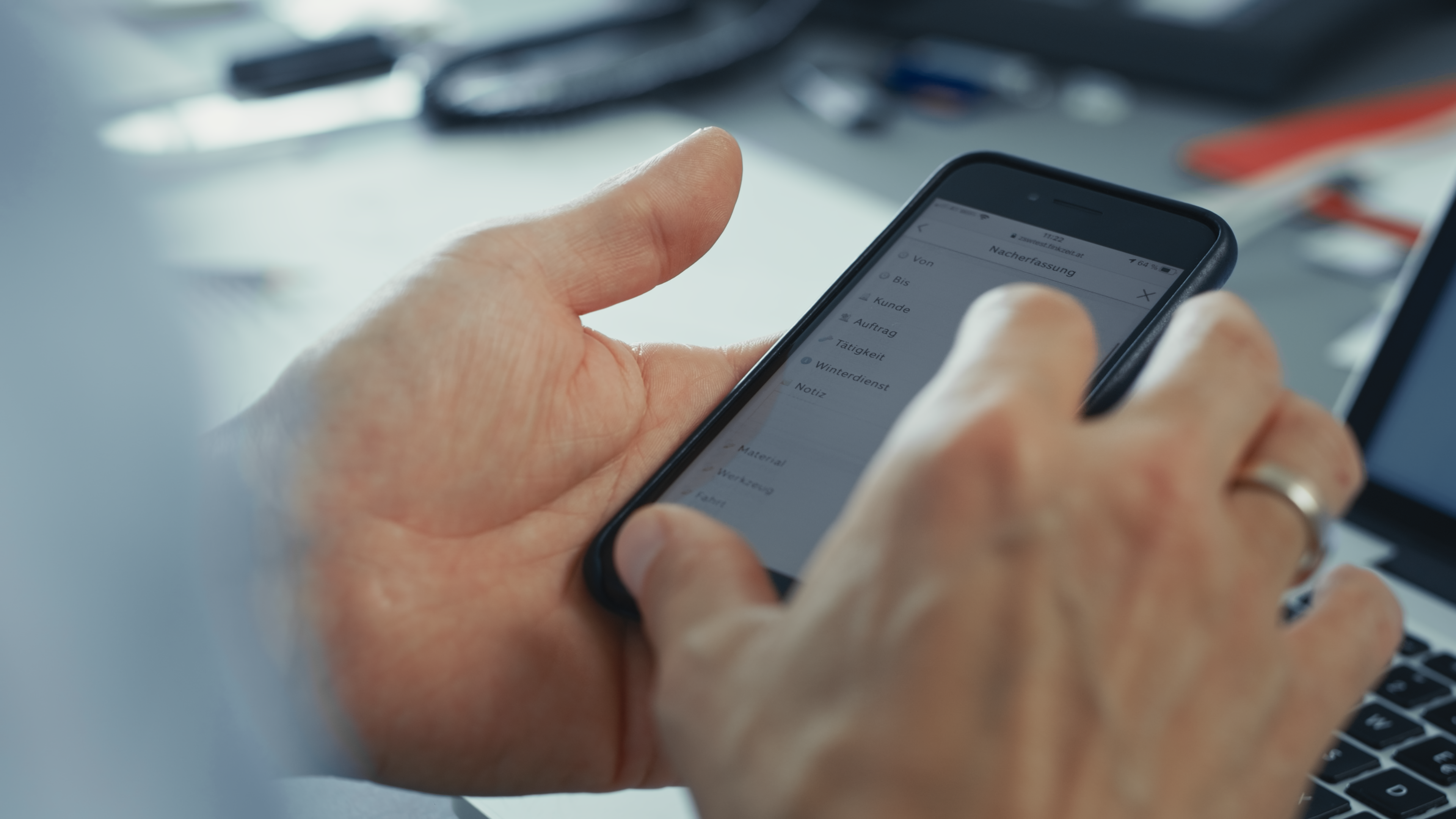 Finkzeit Starter am Smartphone